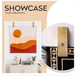 ADM & EVE Quilt Hangers, for Walls to Display Blanket, Rug, & Tapping